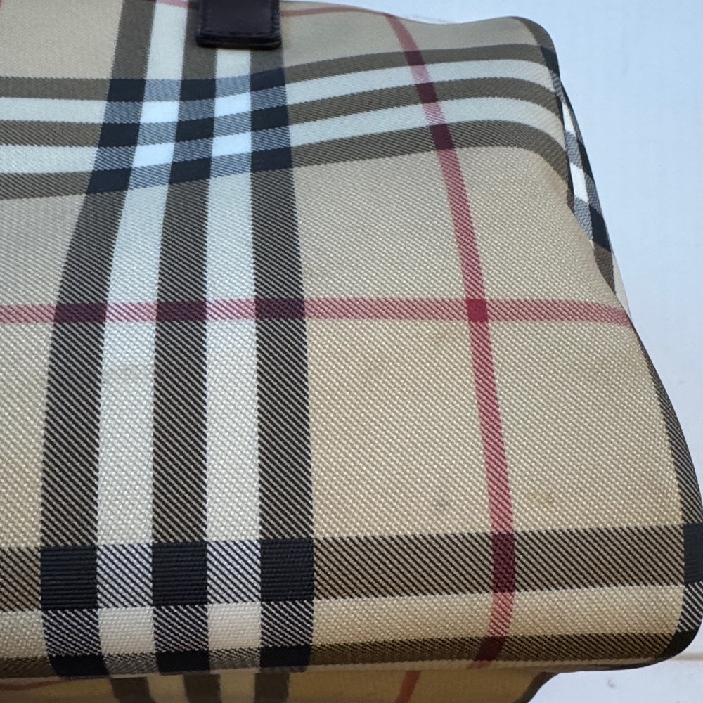 Burberry Tan and Black Plaid Speedy Satchel - Picture 13 of 13